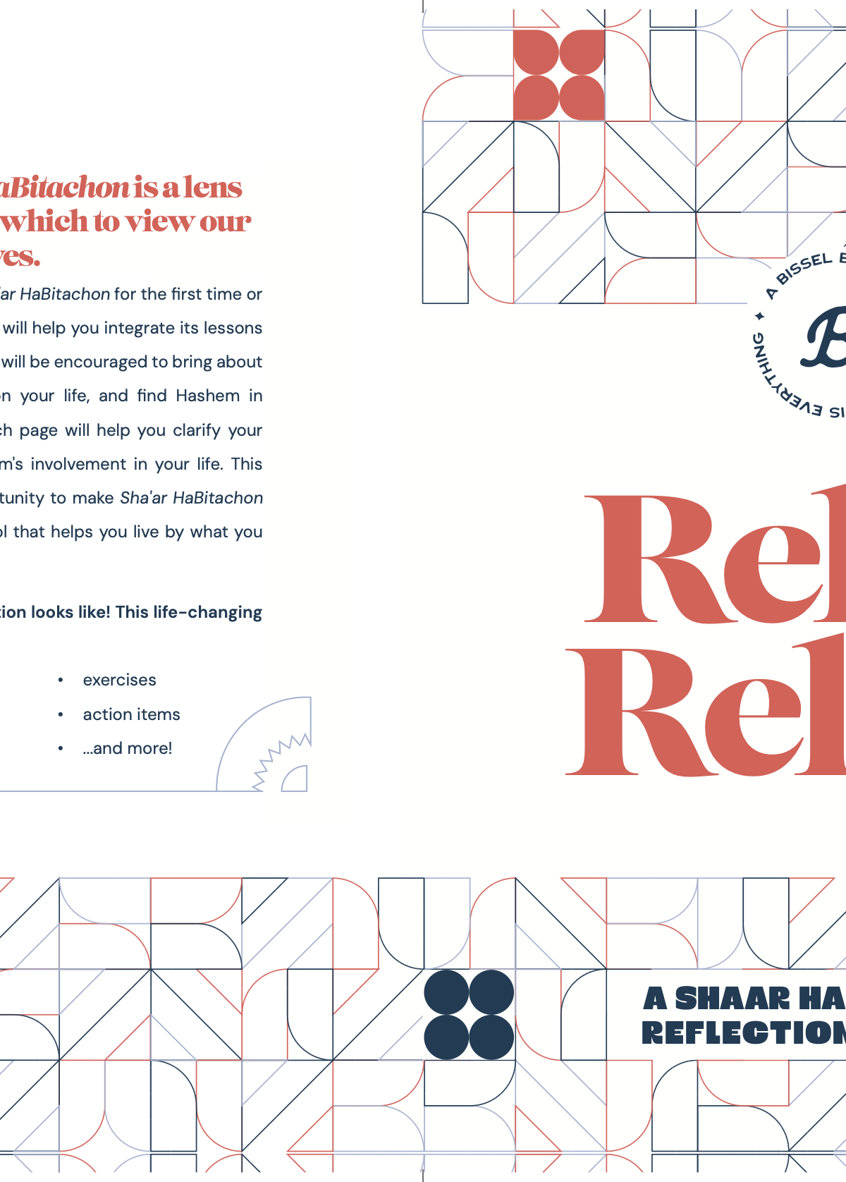 Back cover of the Rely & Relax journal